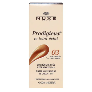 NUXE Prodigieux® Le Teint Éclat 03 – BB Crème Teintée Hydratante – Teinte Foncée – 30 ml